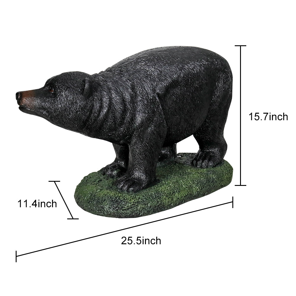 Concrete Bear Statue Foraging Black Bear 25 Inch