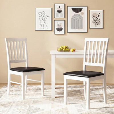 Dining Chairs Set of 2 Modern Mid Century Dining Room Chairs-White