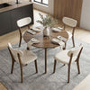 Dining Chairs Set of 4 with Solid Rubber Wood Frame-White