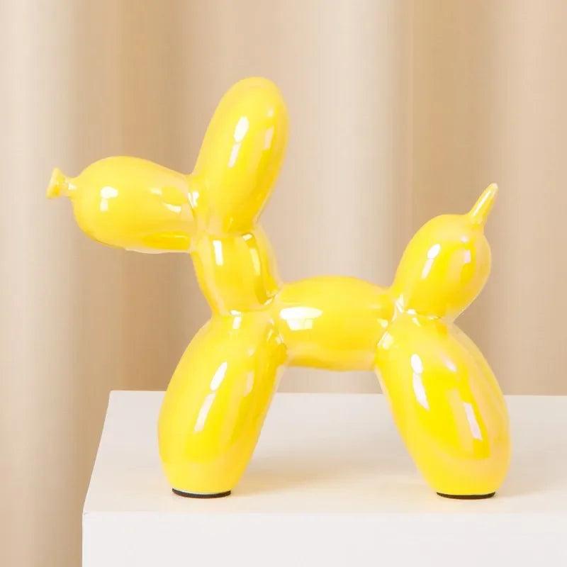 Dog Figurine - Handmade Ceramic Orange