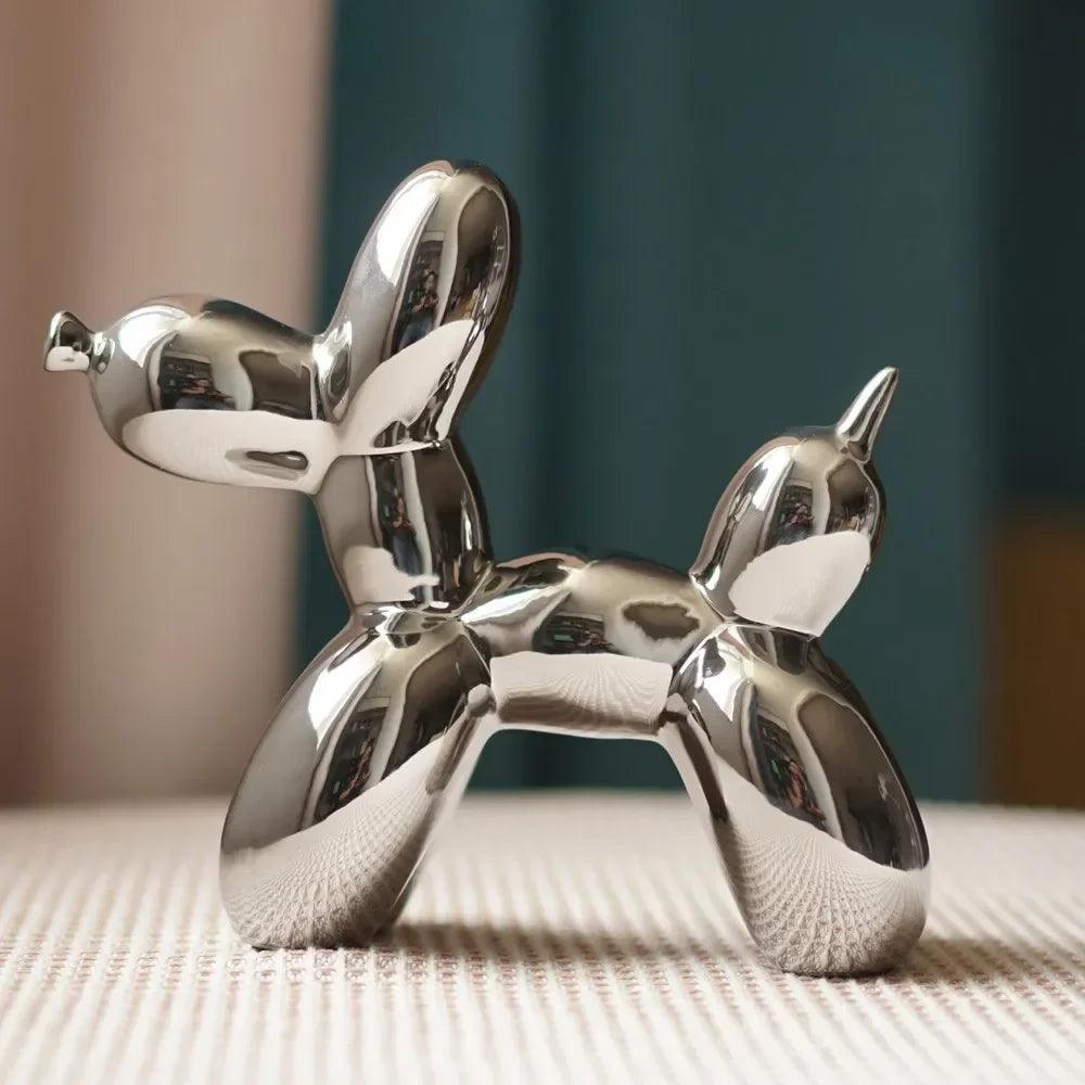 Dog Figurine - Handmade Ceramic Orange