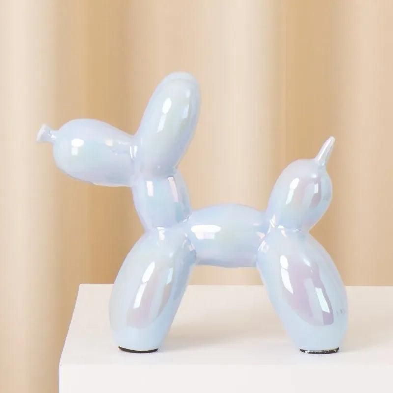 Dog Figurine - Handmade Ceramic Orange