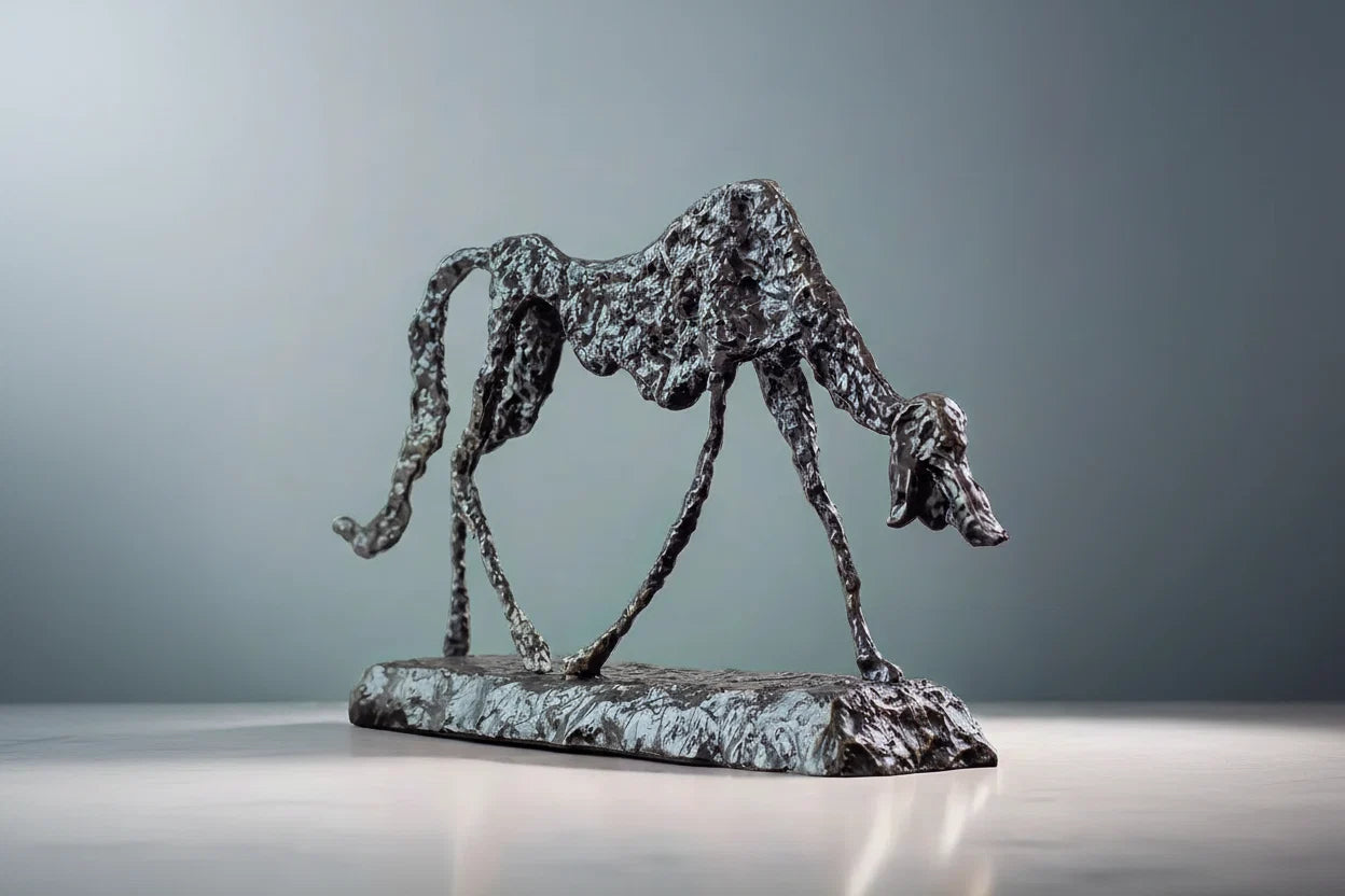 Dog Statue - Abstract Bronze Small