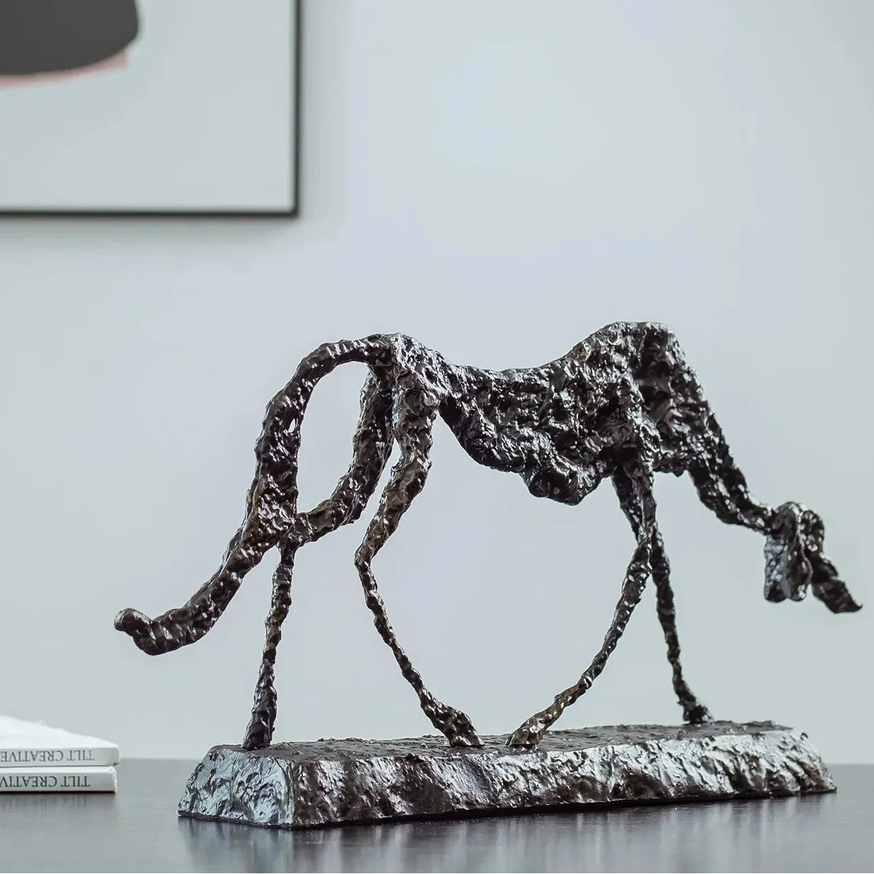 Dog Statue - Abstract Bronze Small