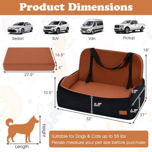 Dog Car Seat Foam Dog Booster Seat for Medium and Large Dogs