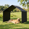 Dog Shade Shelter with Waterproof Roof for Large Medium Small Breeds-Black