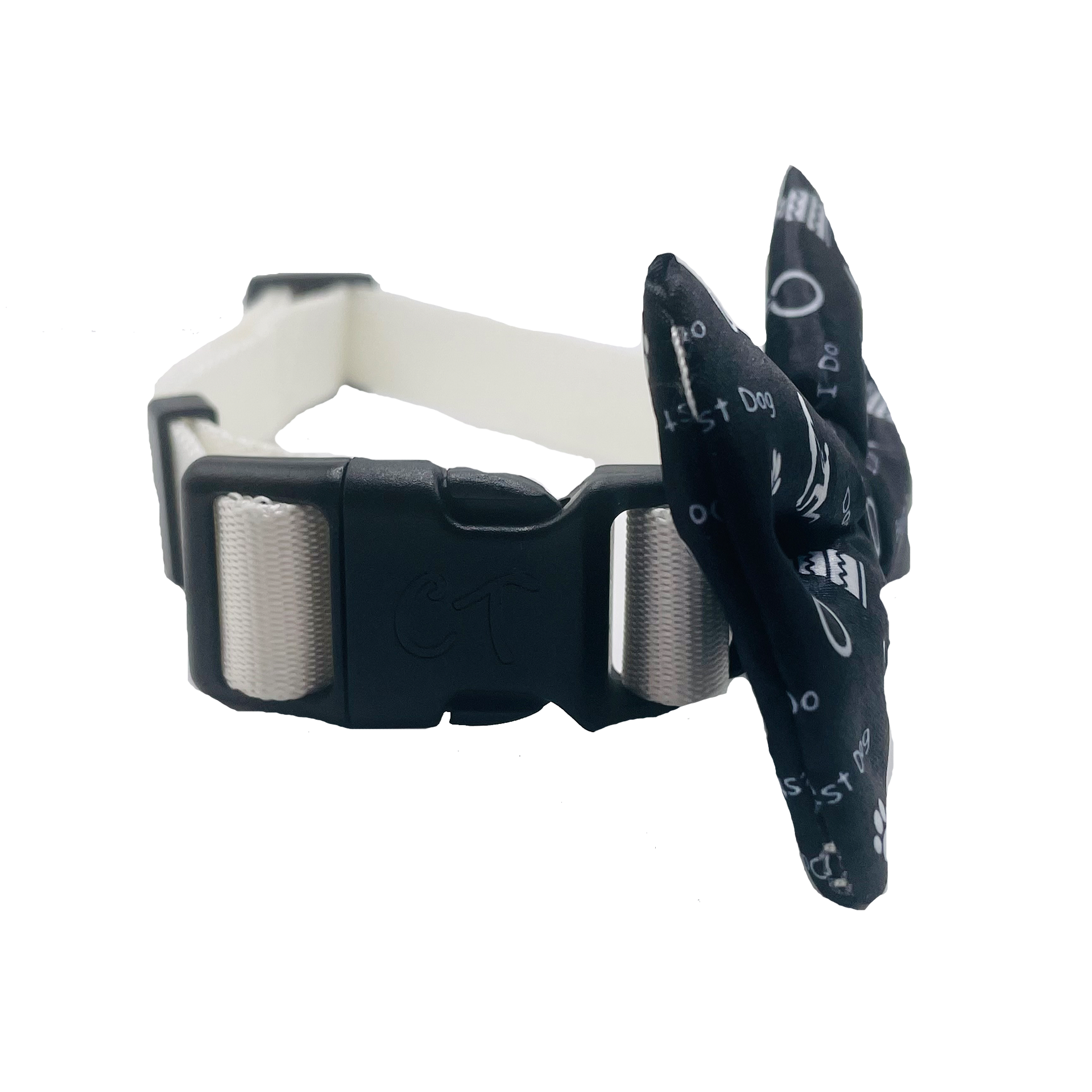 Dog of Honor Wedding Black Dog Bow Tie