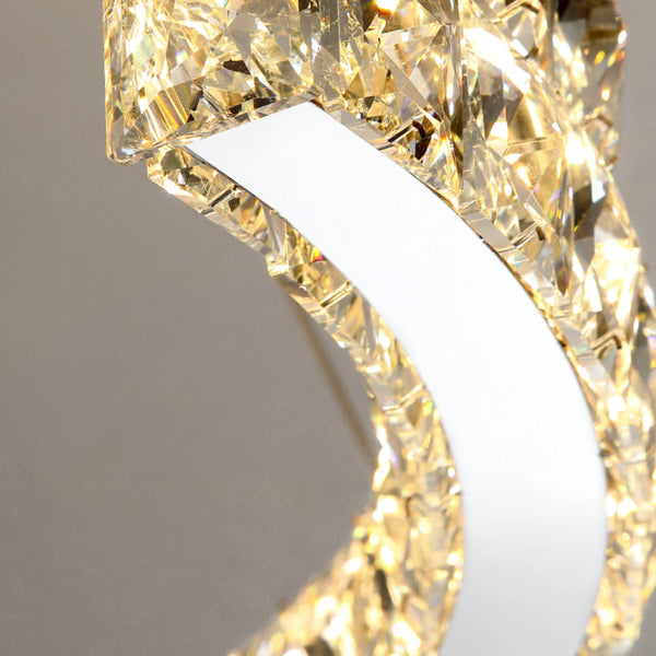 Double Ring Crystal Chandelier