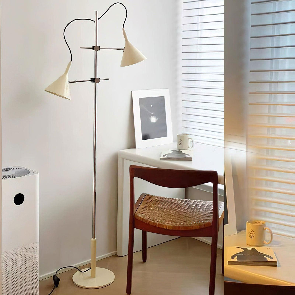 Double Bar Floor Lamp 9.8