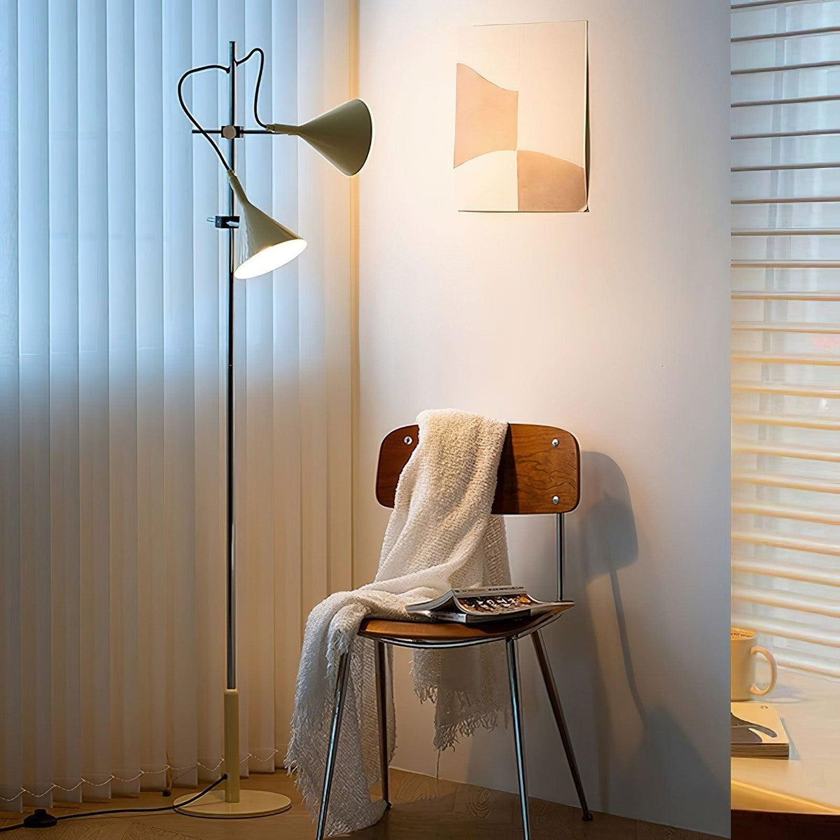 Double Bar Floor Lamp 9.8