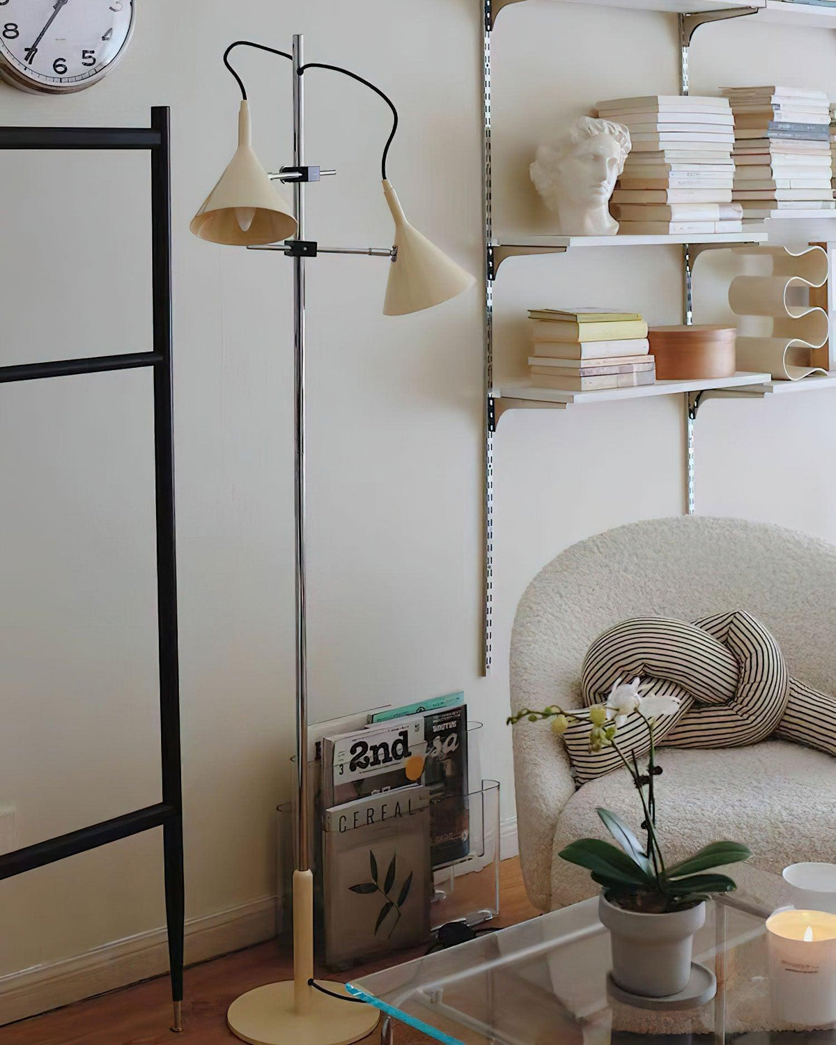 Double Bar Floor Lamp 9.8