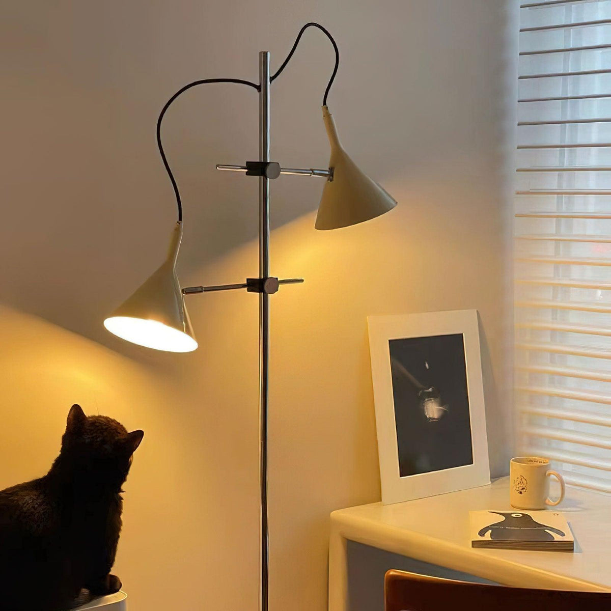 Double Bar Floor Lamp 9.8