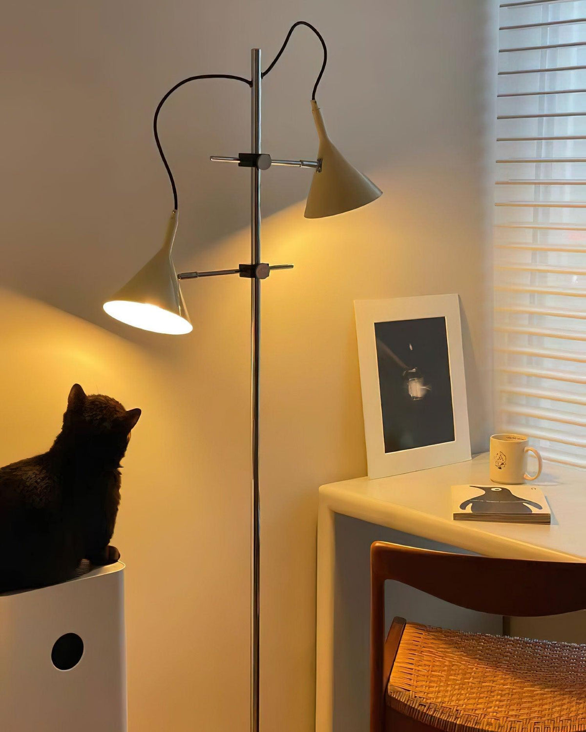 Double Bar Floor Lamp 9.8