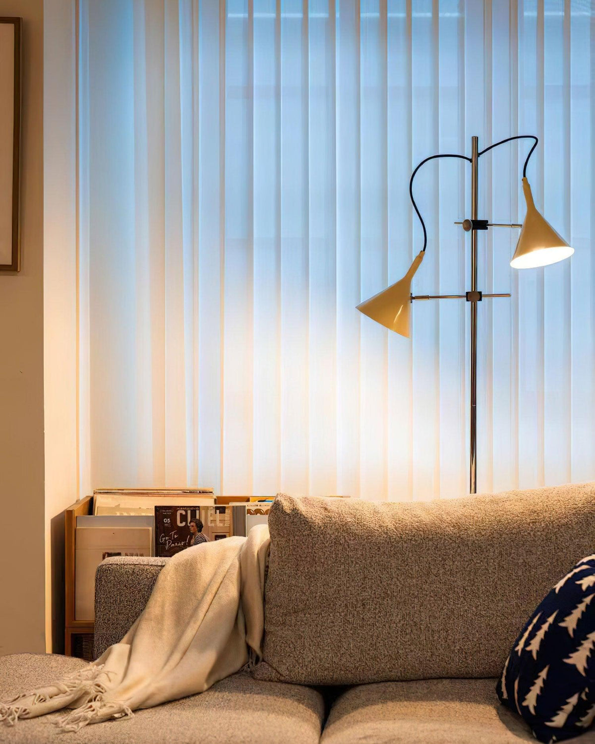 Double Bar Floor Lamp 9.8