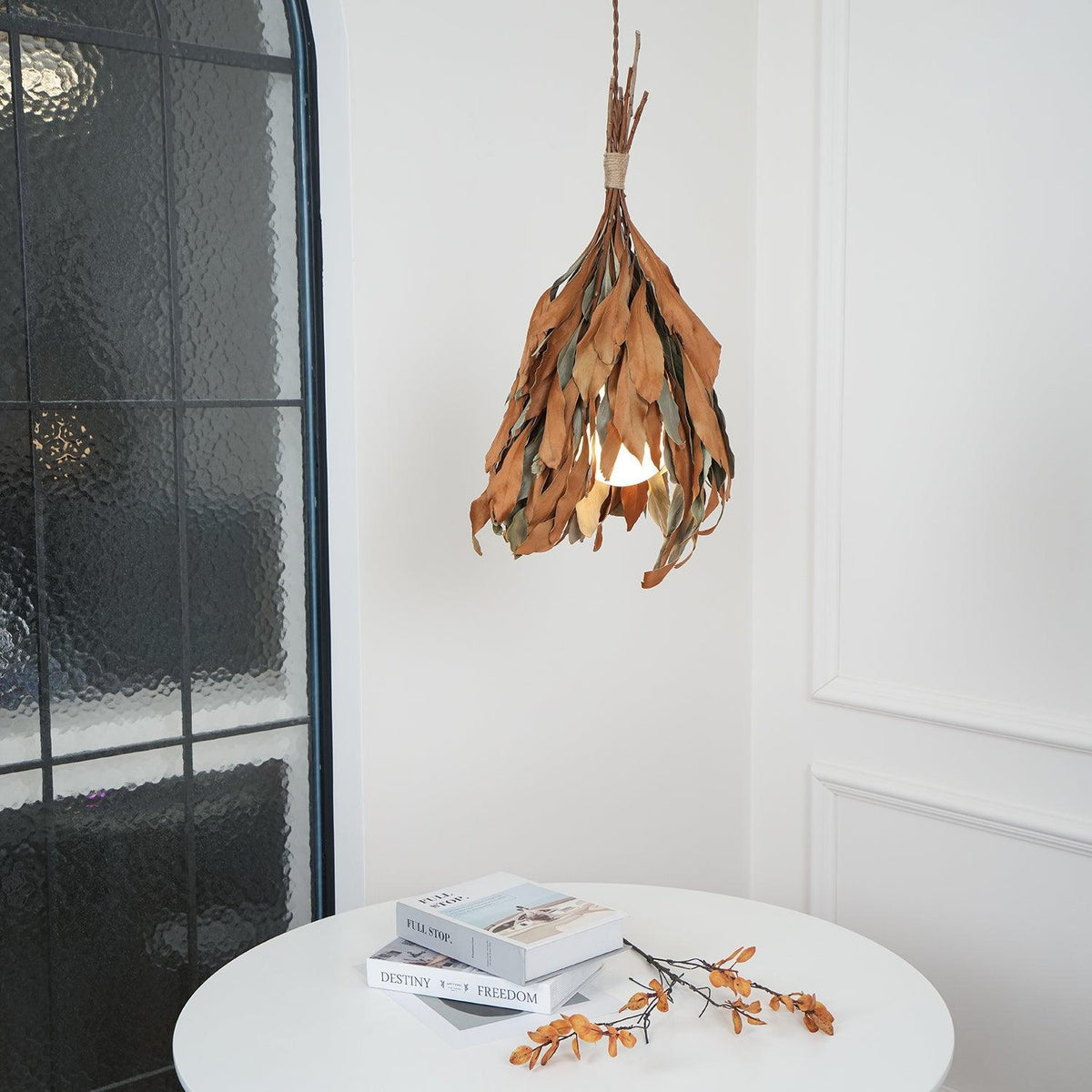Double Sided Leaf Pendant Lamp 13.8