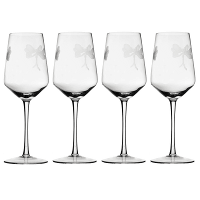 Stemmed Dragonfly Wine Glasses For White and Red Wine
