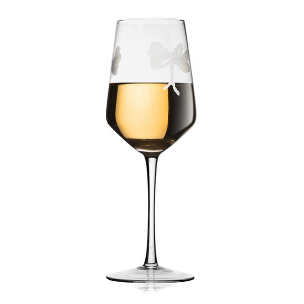 Stemmed Dragonfly Wine Glasses For White and Red Wine