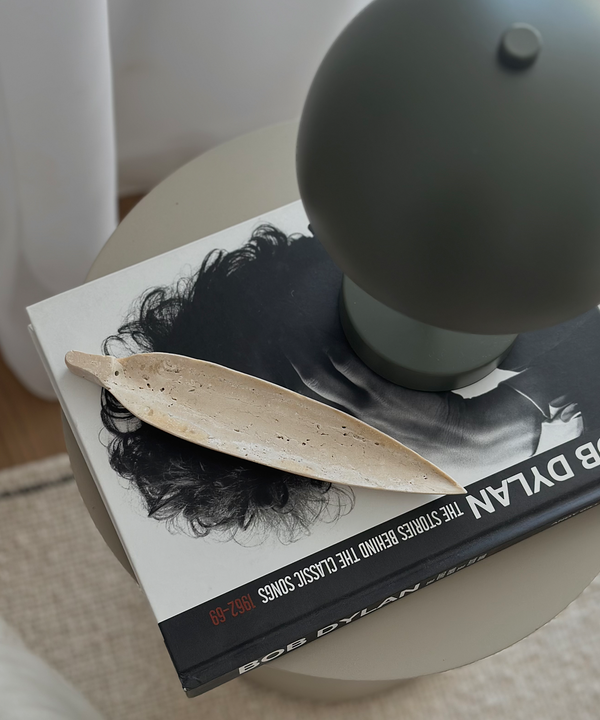 Drift Travertine Incense Holder