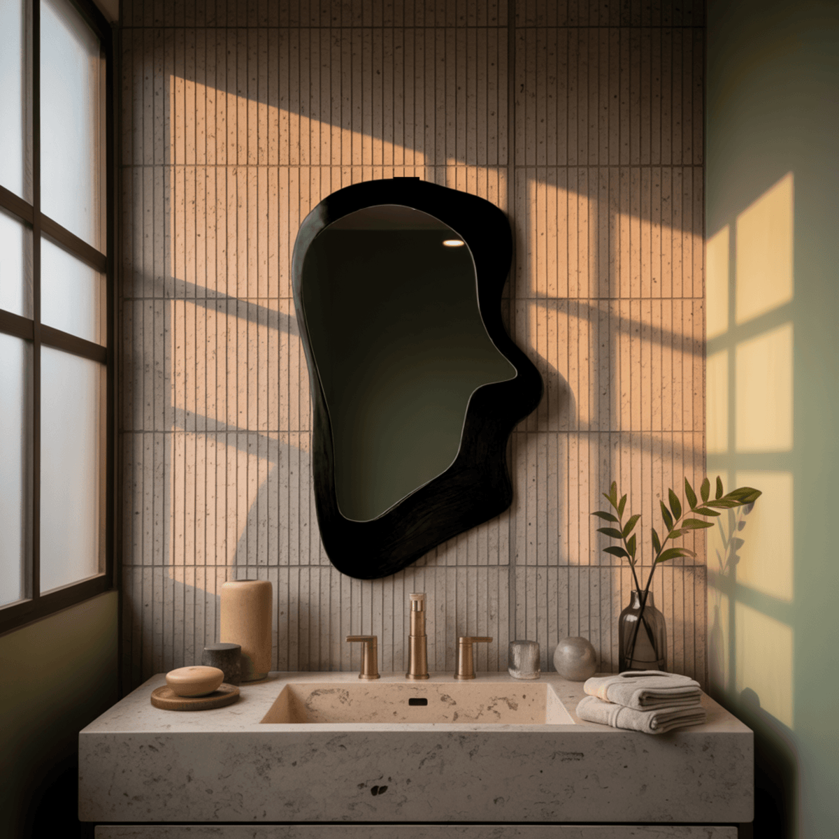 Driftform Handcrafted Live Edge Solid Wood Mirror