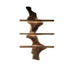 Driftwood Edge Floating Wine Rack - Natural Oak