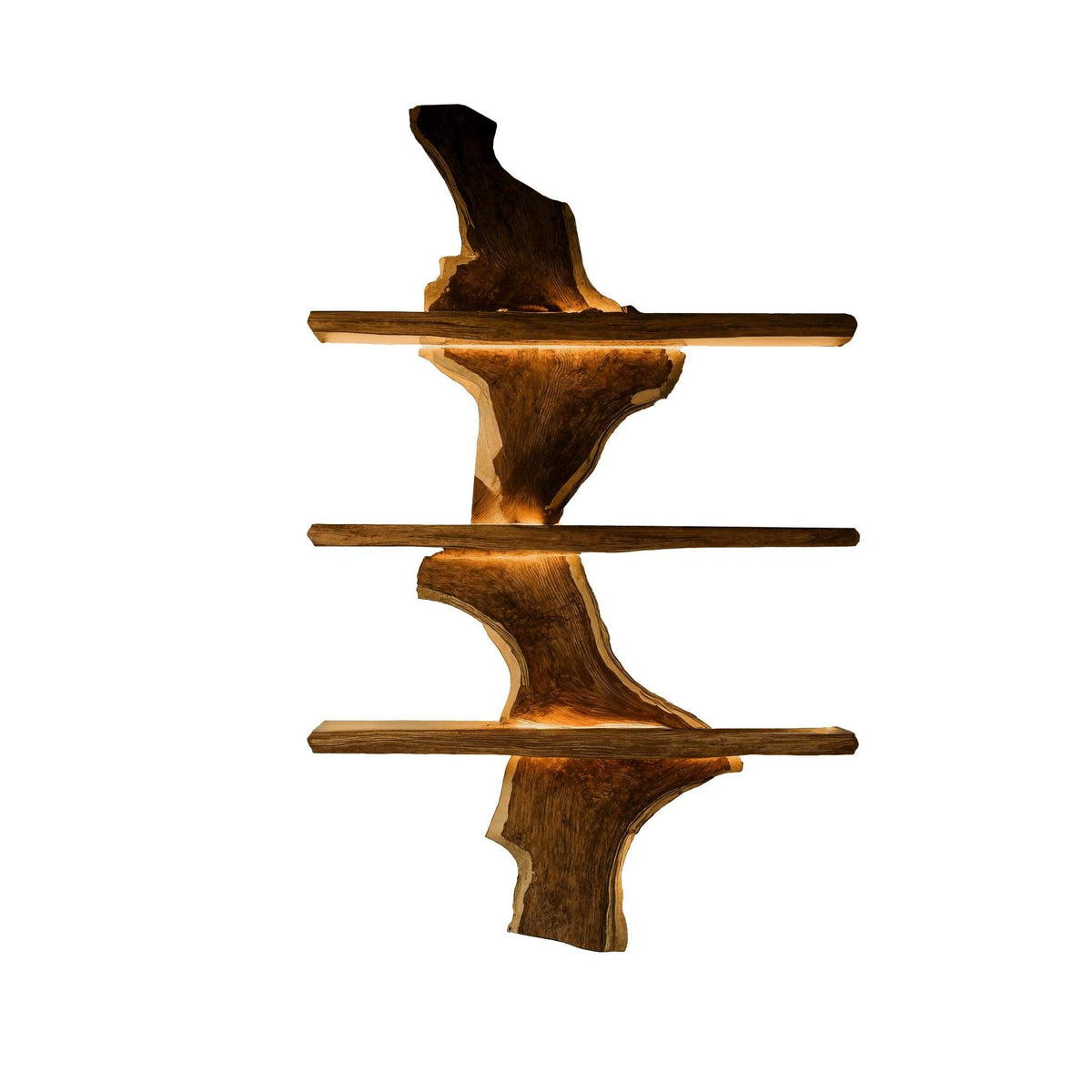 Driftwood Edge Floating Wine Rack