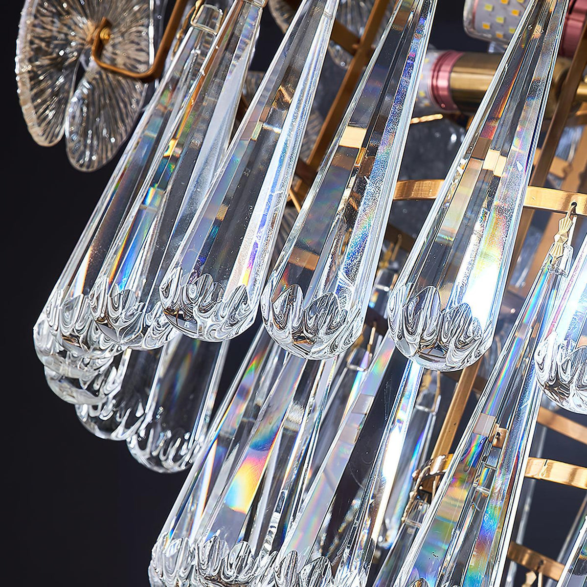 Droplet Copper Chandelier