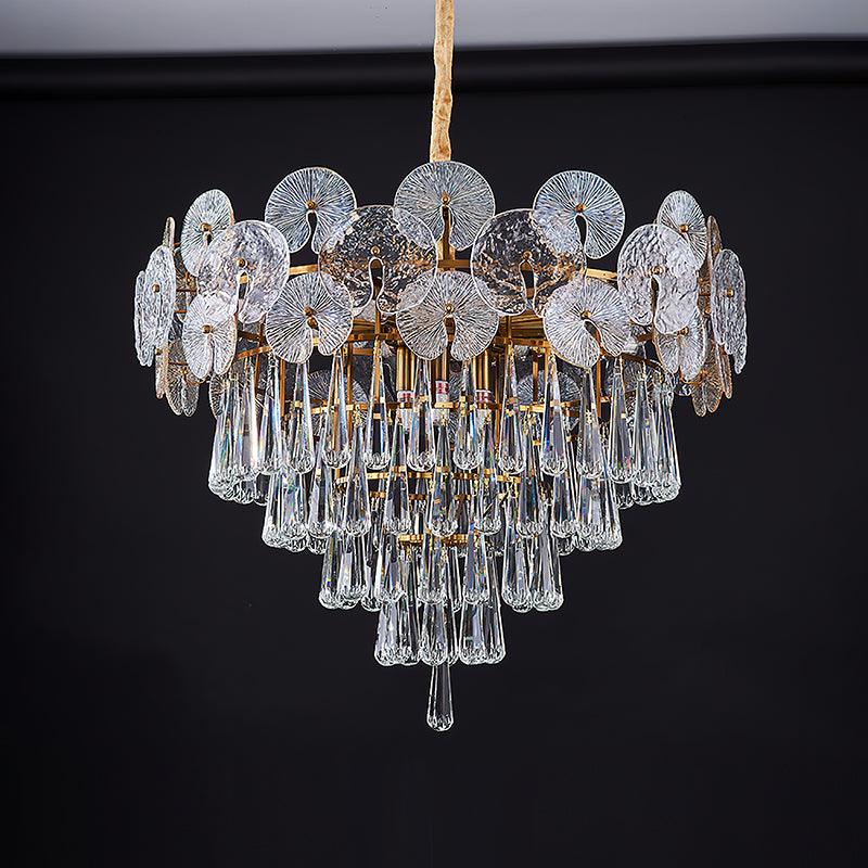 Droplet Copper Chandelier