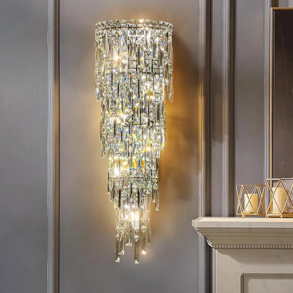 Crystal Rainfall Cyra Wall Lamp
