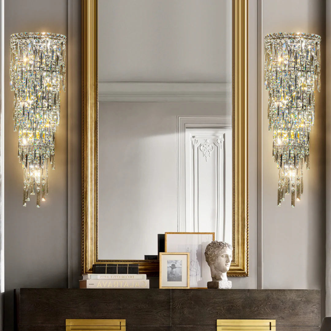 Crystal Rainfall Cyra Wall Lamp
