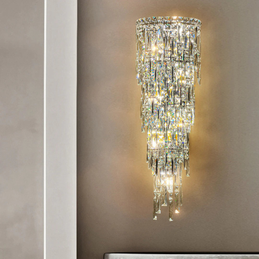 Crystal Rainfall Cyra Wall Lamp