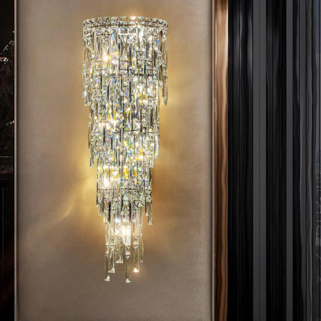 Crystal Rainfall Cyra Wall Lamp