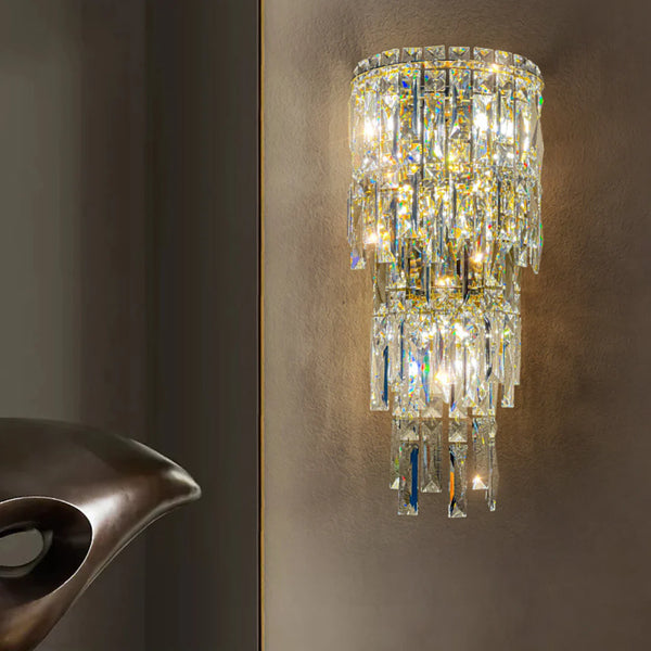 Crystal Rainfall Cyra Wall Lamp