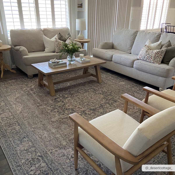 Greenpoint Dusty Blue Washable Rug