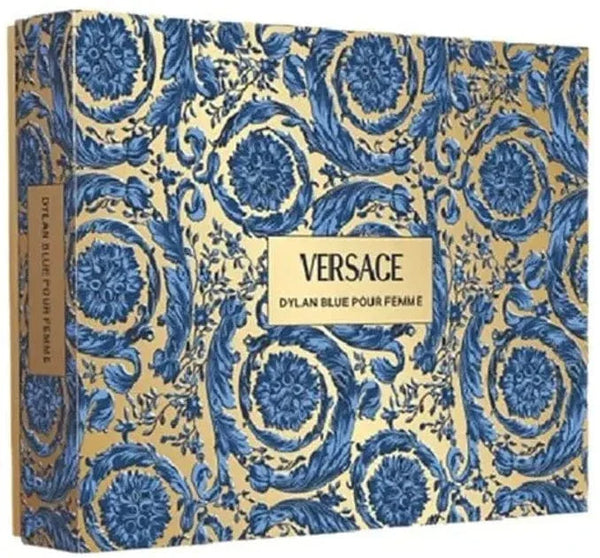 Dylan Blue By Versace For Women 4Pcs Set EDP Spray