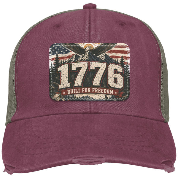 1776 Built For Freedom Distressed Ollie Cap