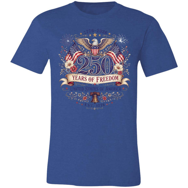 Ladies Vintage T-Shirt 250 Years of Freedom Patriotic America