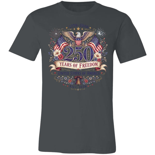 Ladies Vintage T-Shirt 250 Years of Freedom Patriotic America