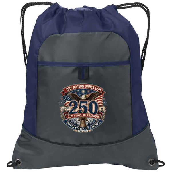 Pocket Cinch Pack One Nation Under God — 250 Years of Freedom - Bell