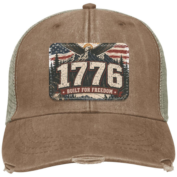 1776 Built For Freedom Distressed Ollie Cap