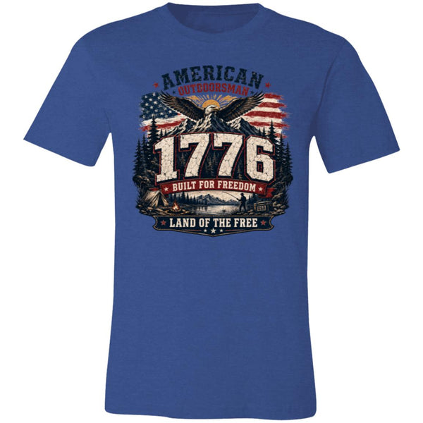 1 776 American Outdoorsman Patriotic Freedom T-Shirt
