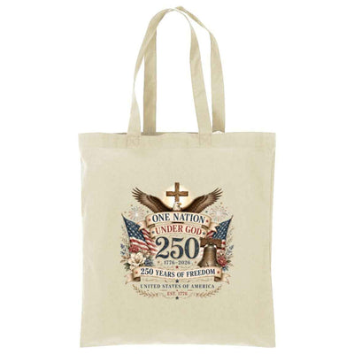 Core Cotton Tote Ladies One Nation Under God