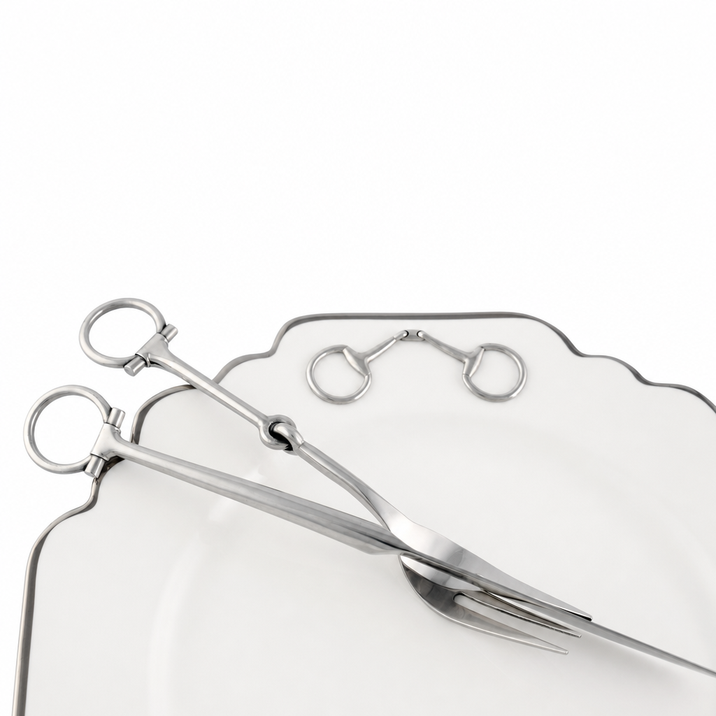 Bit Five piece Flatware Set - Stainless Steel Matt Silver