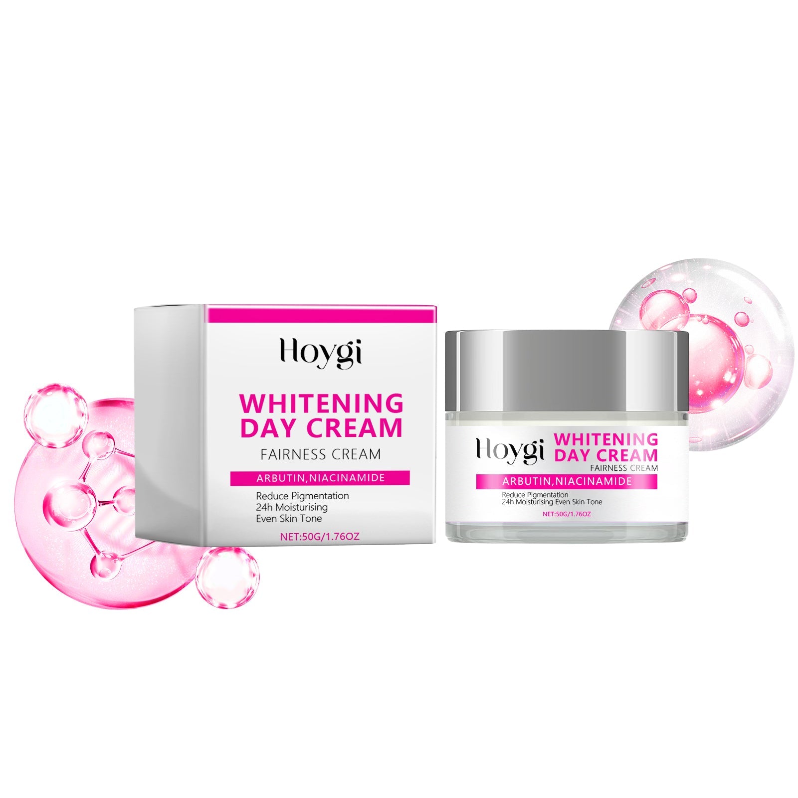 Whitening Day Cream, Lighten Facial Fine Lines And Spots Repair Firming Moisturizing Skin Whitening Cream