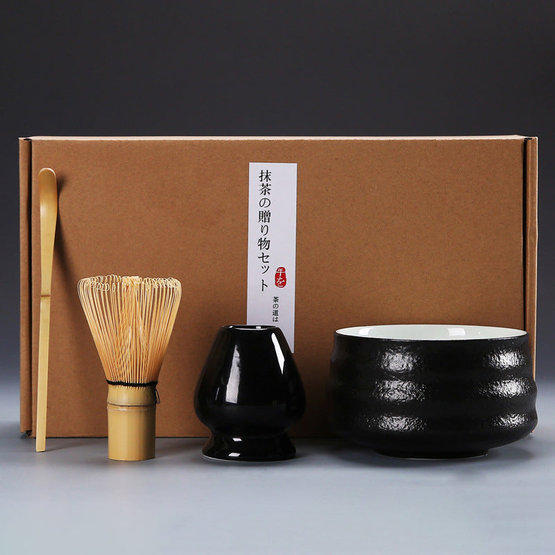 Tea Brush Matcha Brush Hyakumonari Tea Brush Stand Combination Song Dynasty Tea Ordering and Tea Playing Tools Set Japanese Gift Box