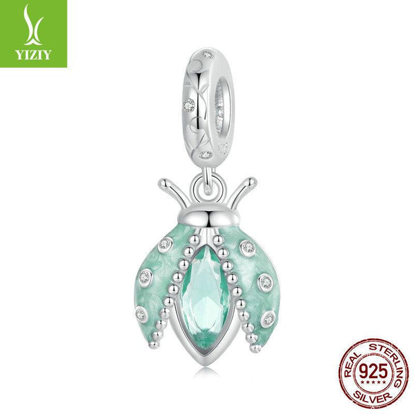 Silver Charm Original Forest Oasis Butterfly Ladybug DIY Bracelet Beads Spring Fresh s925 Pure Silver Beads