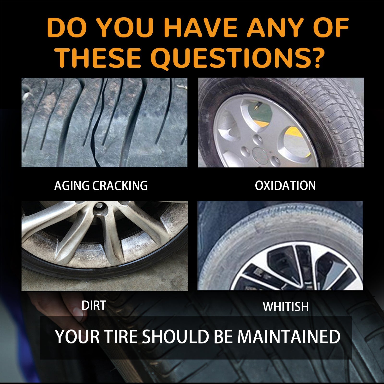 Non-Acid Wheel Cleaner, Wheel Hub Renovation Cleaning And Polishing Maintenance Multi-Functional Cleaning Agent