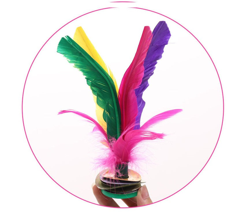 21CM Hacky Sack Foot Sports Game Brand Kick Feather Kicking Shuttlecocks Badminton