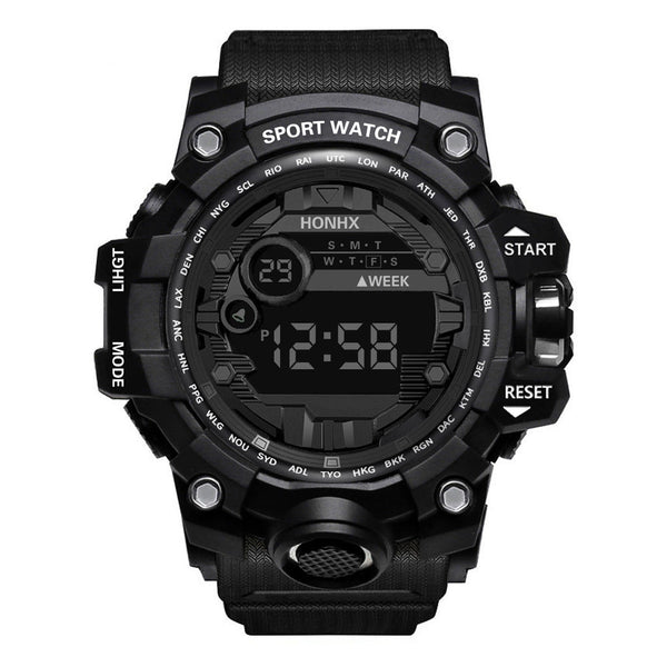 Multi functional outdoor men's electronic watch for male and female students running sports watch