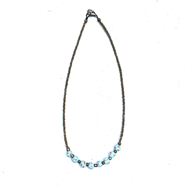 Antique Ceramic Necklace