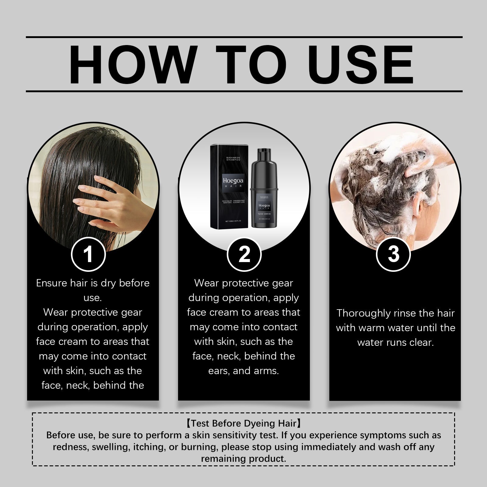 Hair Shampoo, Gentle, Non-Irritating And Non-Scalp Damage Diy Long-Lasting Easy Coloring Hair Shampoo